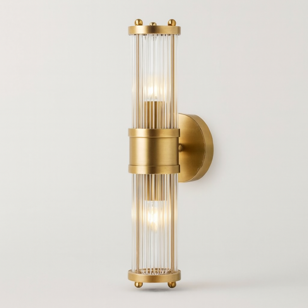 Gold Crystal Wall Sconce for Warm Ambiance