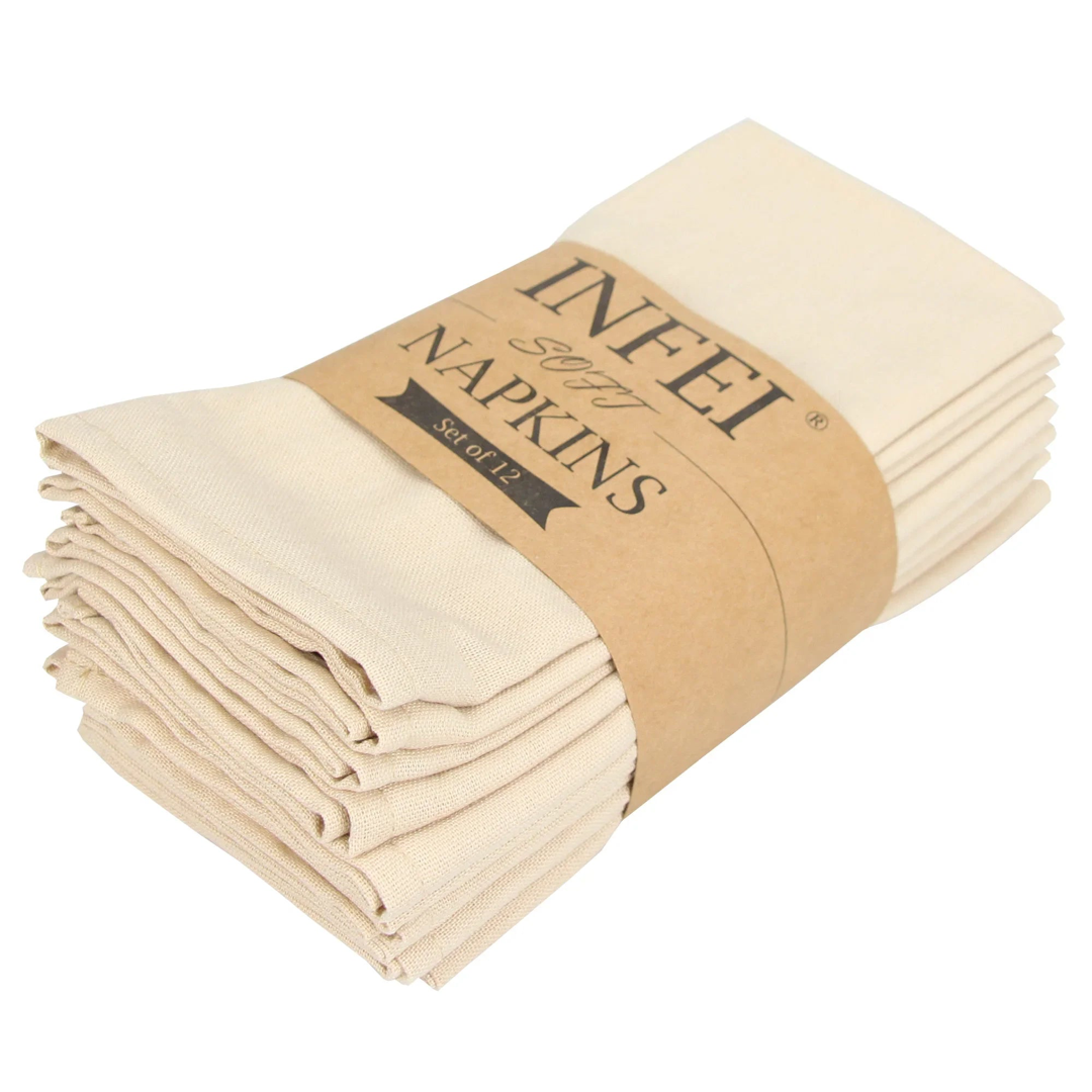 12-Piece Cloth Napkin Set for Effortless Dining