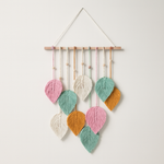 Woven Leaf Wall Hanging for Cozy Natural Texture