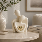 Ceramic Couple Figurine for Refined Spaces