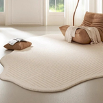 Sculptural Striped Area Rug – Plush Washable Comfort