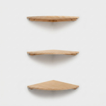 Solid Pine Corner Shelf for Space-Saving Storage