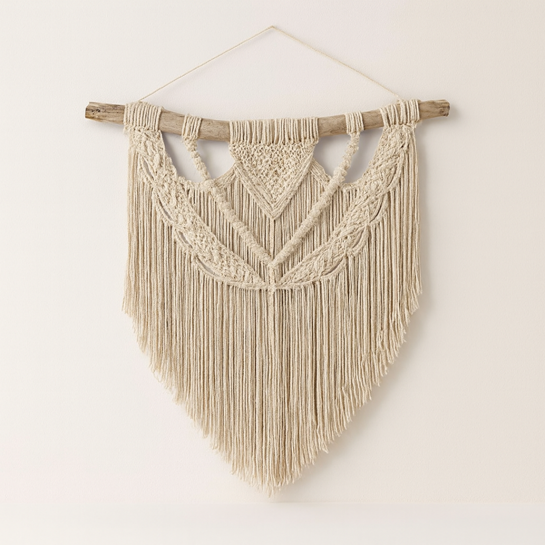 Handwoven Macrame Tapestry for Serene Spaces