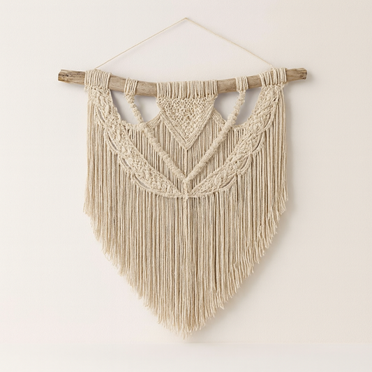 Handwoven Macrame Tapestry for Serene Spaces