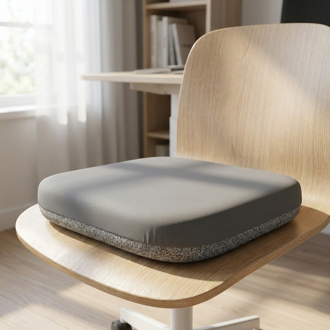 Contoured Memory Foam Seat Cushion for Long Sitting