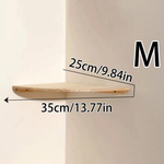 Solid Pine Corner Shelf for Space-Saving Storage