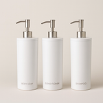 Round Shower Dispenser Set for a Tidy Space