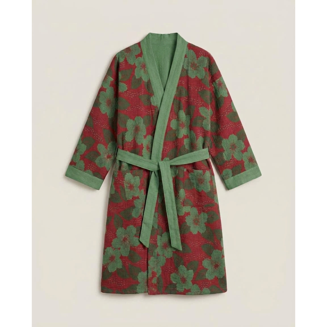 Reversible Cotton Kimono Robe for Everyday Comfort