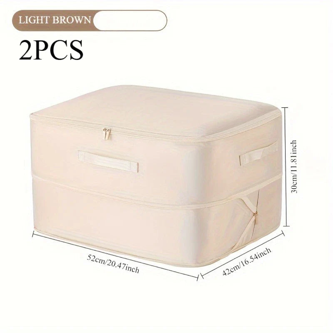 Self-Compressing Storage Bag for Clutter-Free Closets