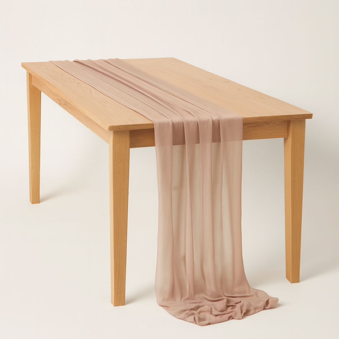 Sheer Table Runner for Effortless Event Styling