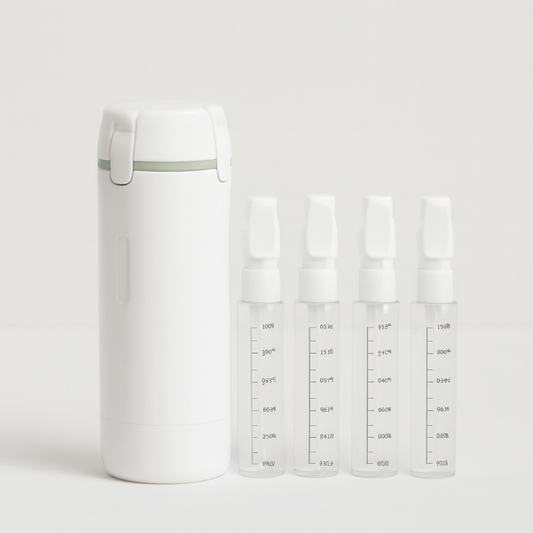 Four-Chamber Travel Bottle for Spill-Free Packing