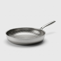 Hammered Titanium Skillet for Easy Cleanup