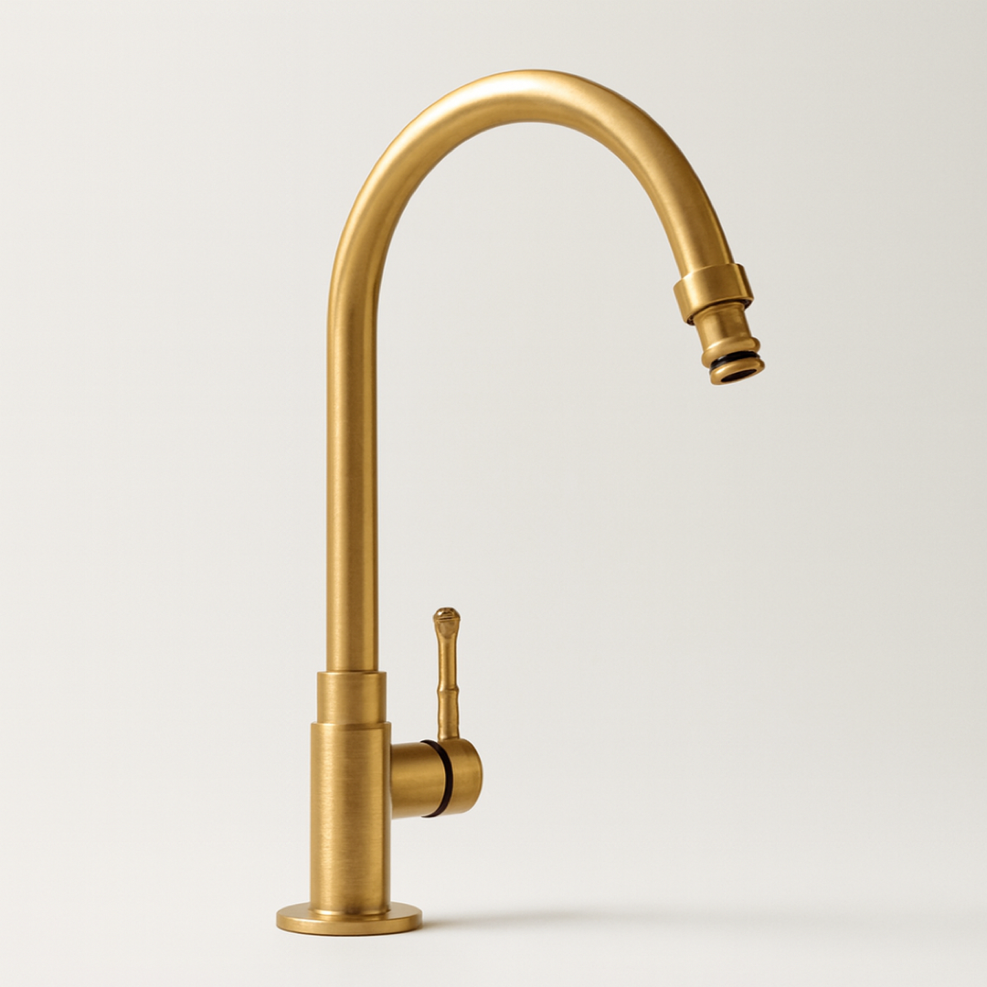 Antique Brass Kitchen Faucet for Effortless Control
