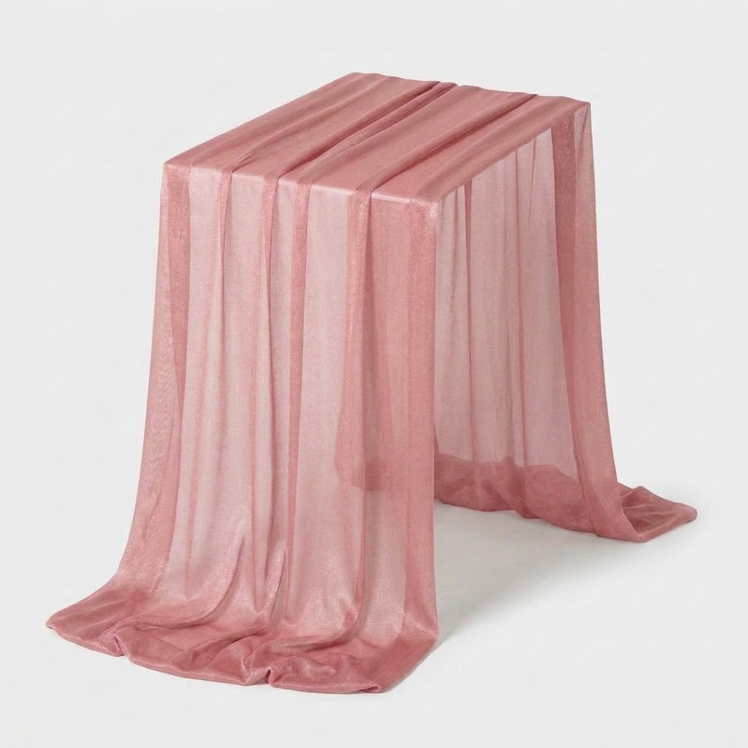Sheer Table Runner for Effortless Event Styling