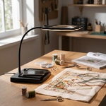 Illuminated Desk Magnifier for Eye Comfort