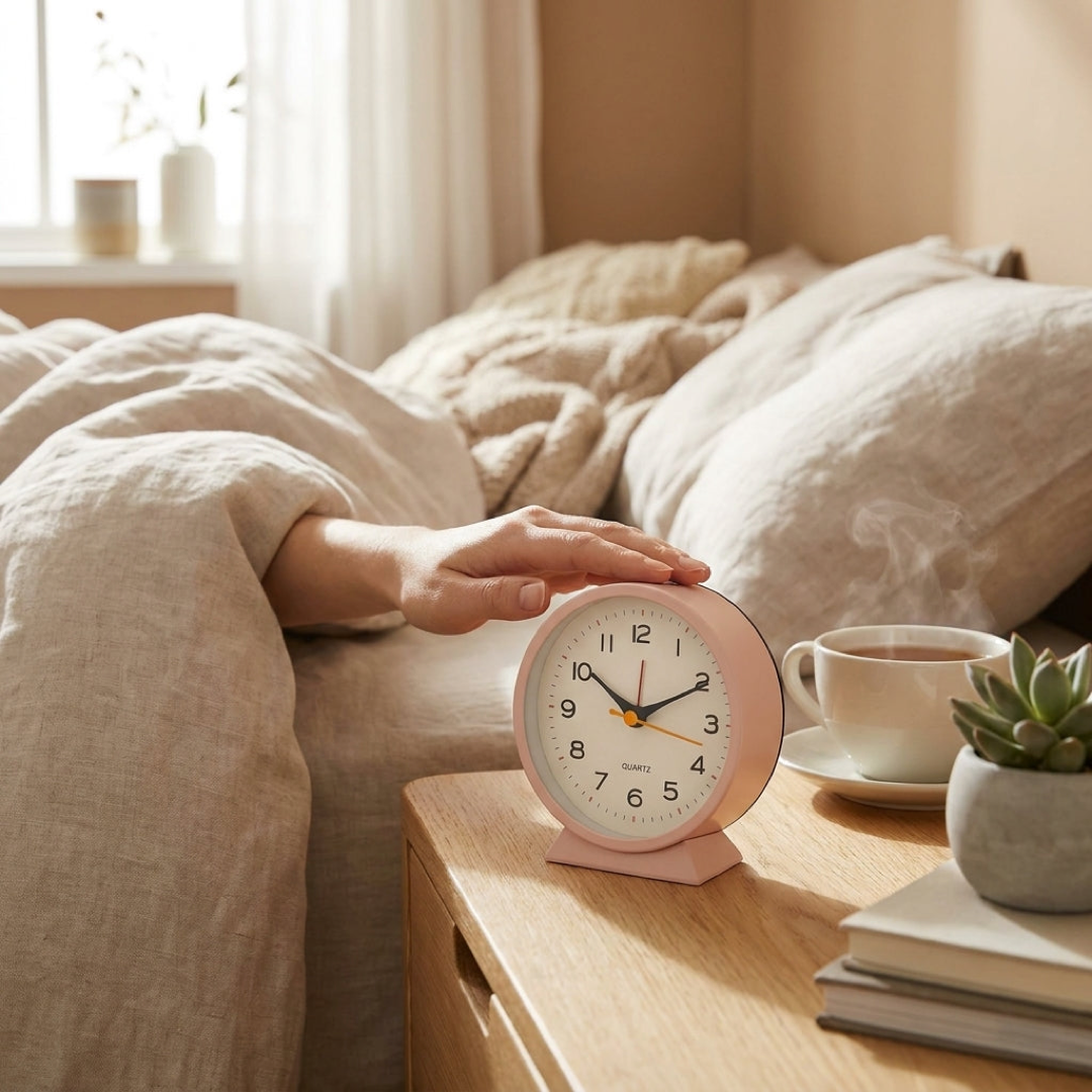 Silent Sweep Alarm Clock for Peaceful Sleep