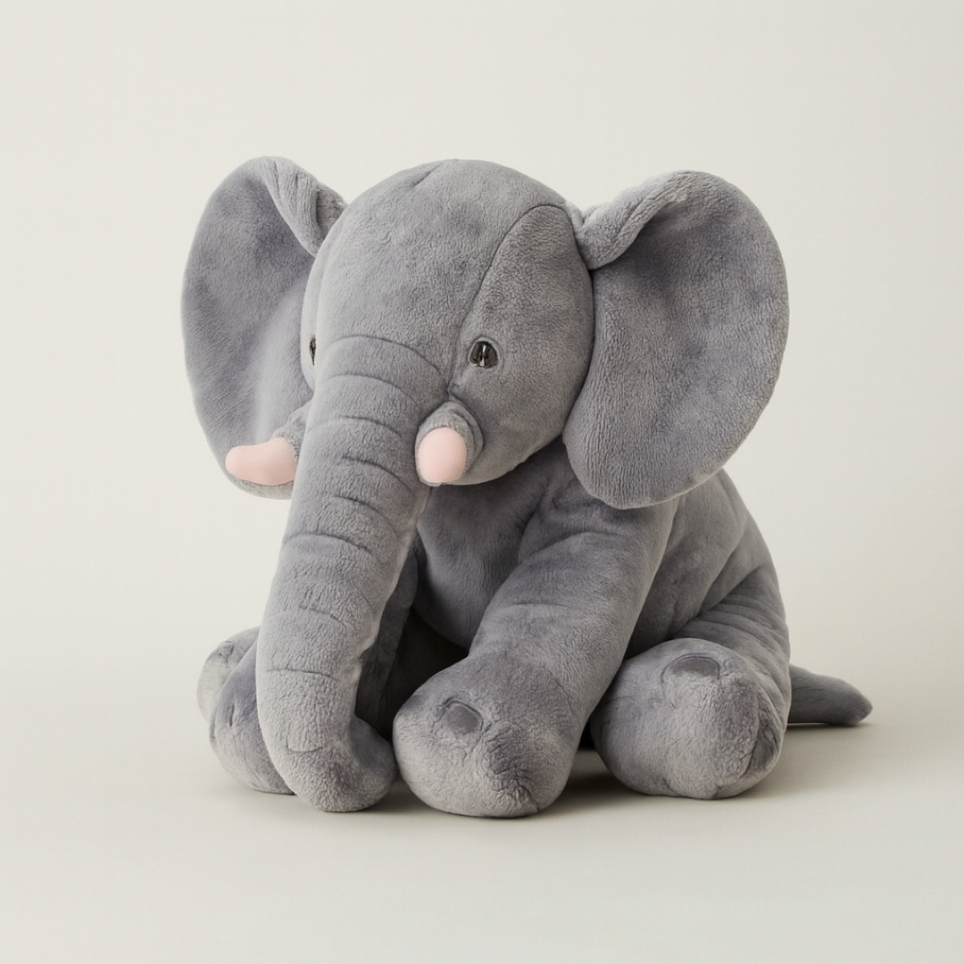 Plush Elephant Pillow for Soothing Snuggles
