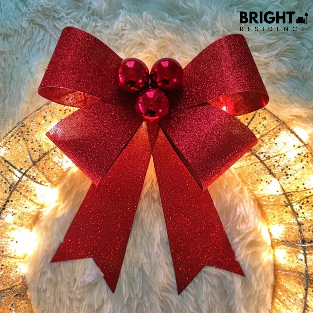 LED Christmas Wreath For A Warm Festive Glow