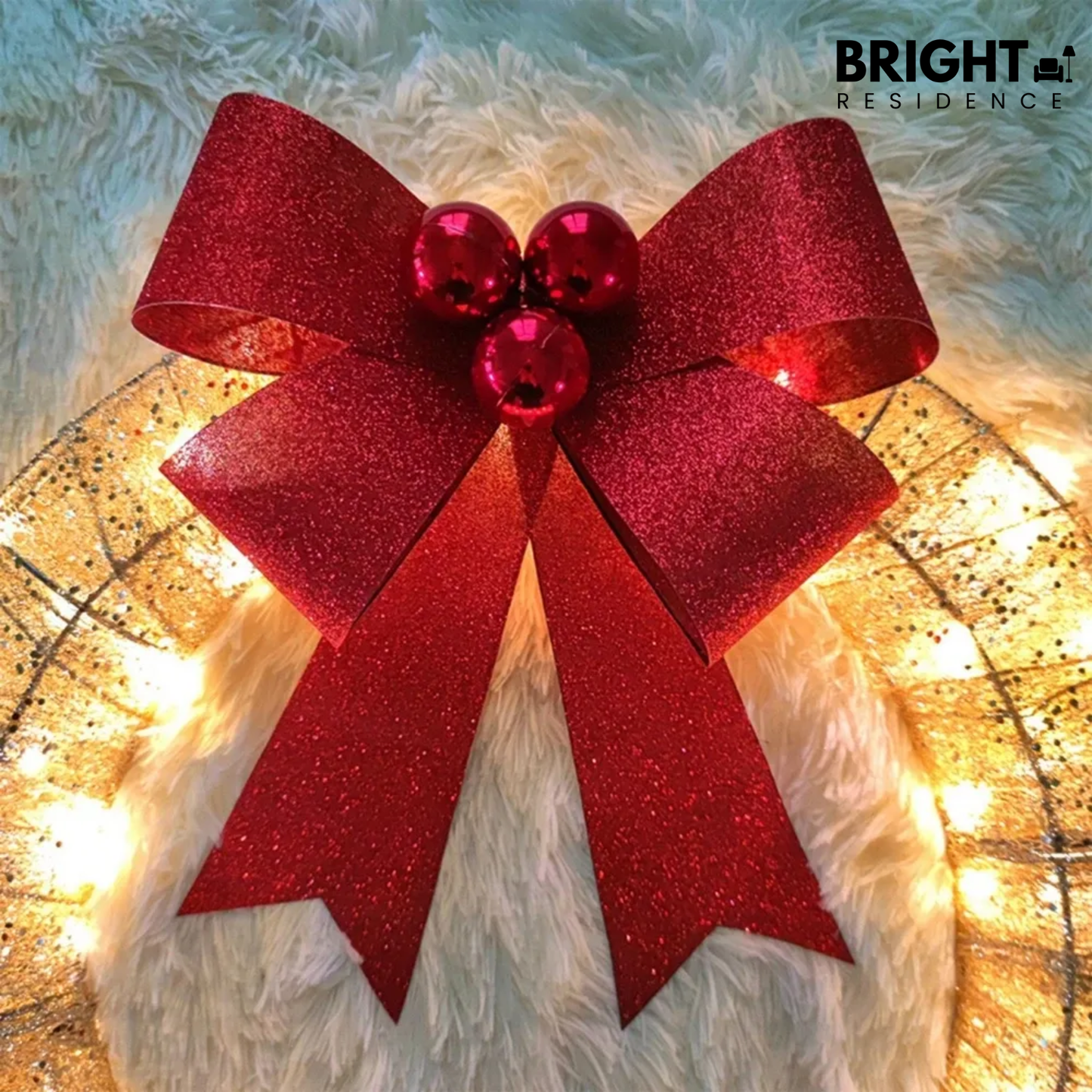 LED Christmas Wreath For A Warm Festive Glow