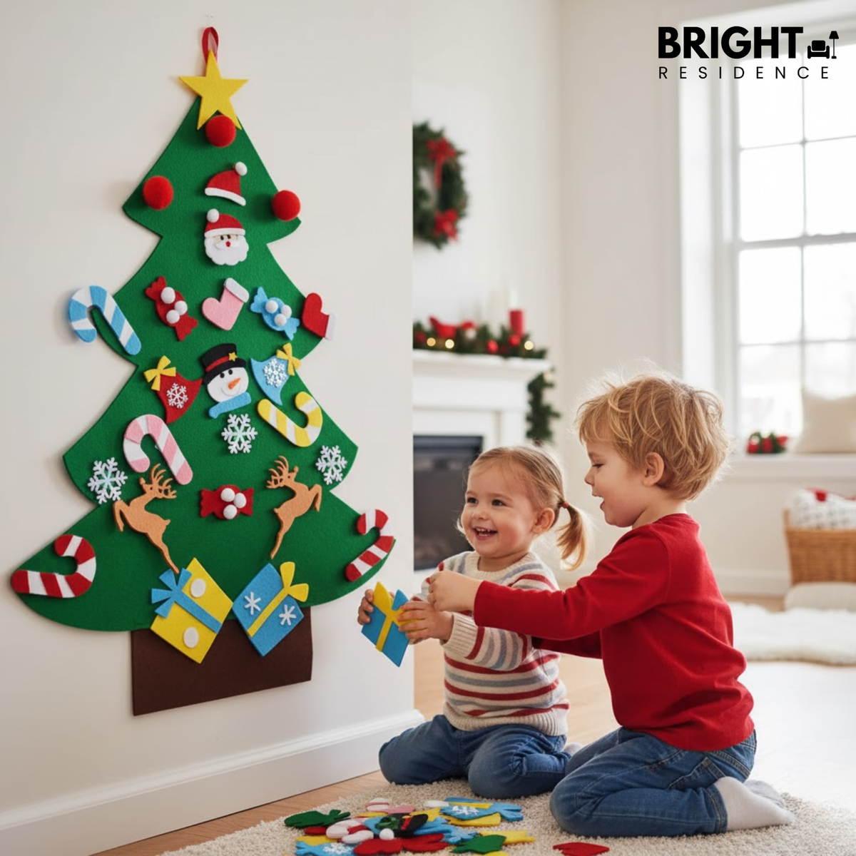Kids Felt Christmas Tree For Creative Play