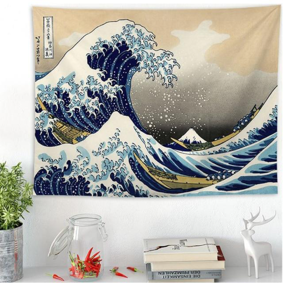 Hokusai Wave Tapestry for Effortless Wall Art