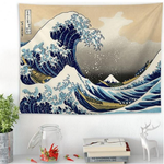 Hokusai Wave Tapestry for Effortless Wall Art