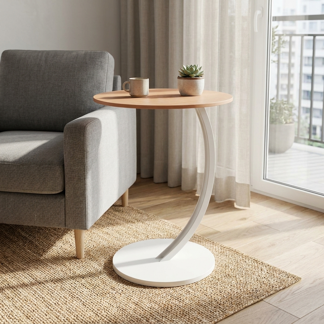 Compact Round Side Table for Everyday Ease