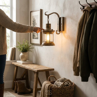 Vintage Cage Wall Light for a Warm Glow