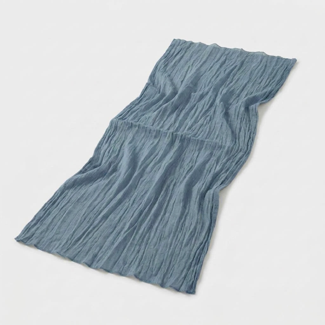 Gauze Table Runner for Effortless Rustic Style