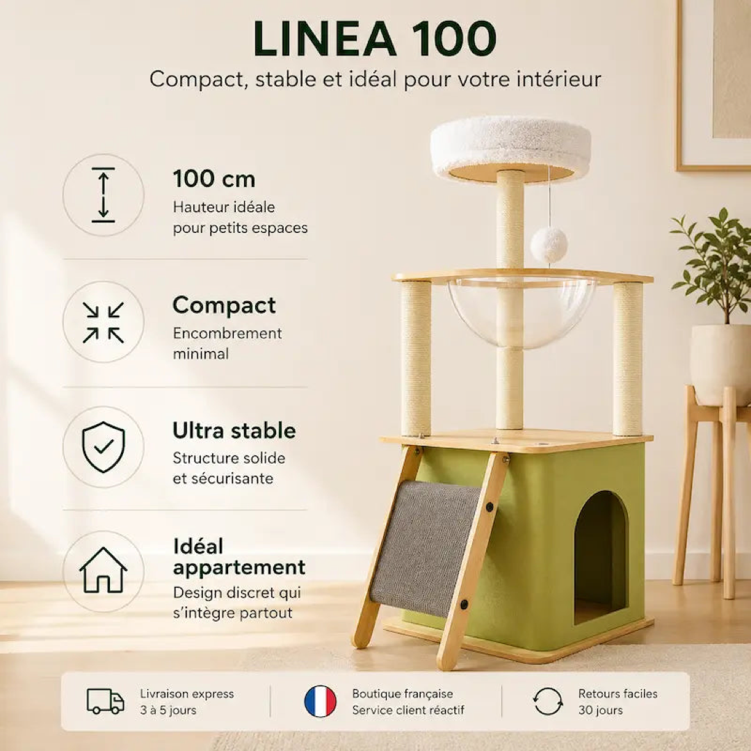 Space-Saving Cat Tree for Cozy Vertical Rest