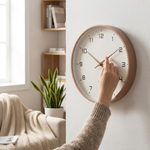 Minimalist Wood Wall Clock for Silent Timekeeping