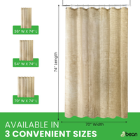 Natural Hemp Shower Curtain – Keeps Bathrooms Dry
