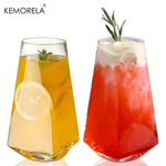 Faceted Highball Glasses for a Steady Grip