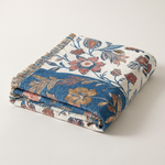 Reversible Floral Cotton Throw for Year-Round Comfort