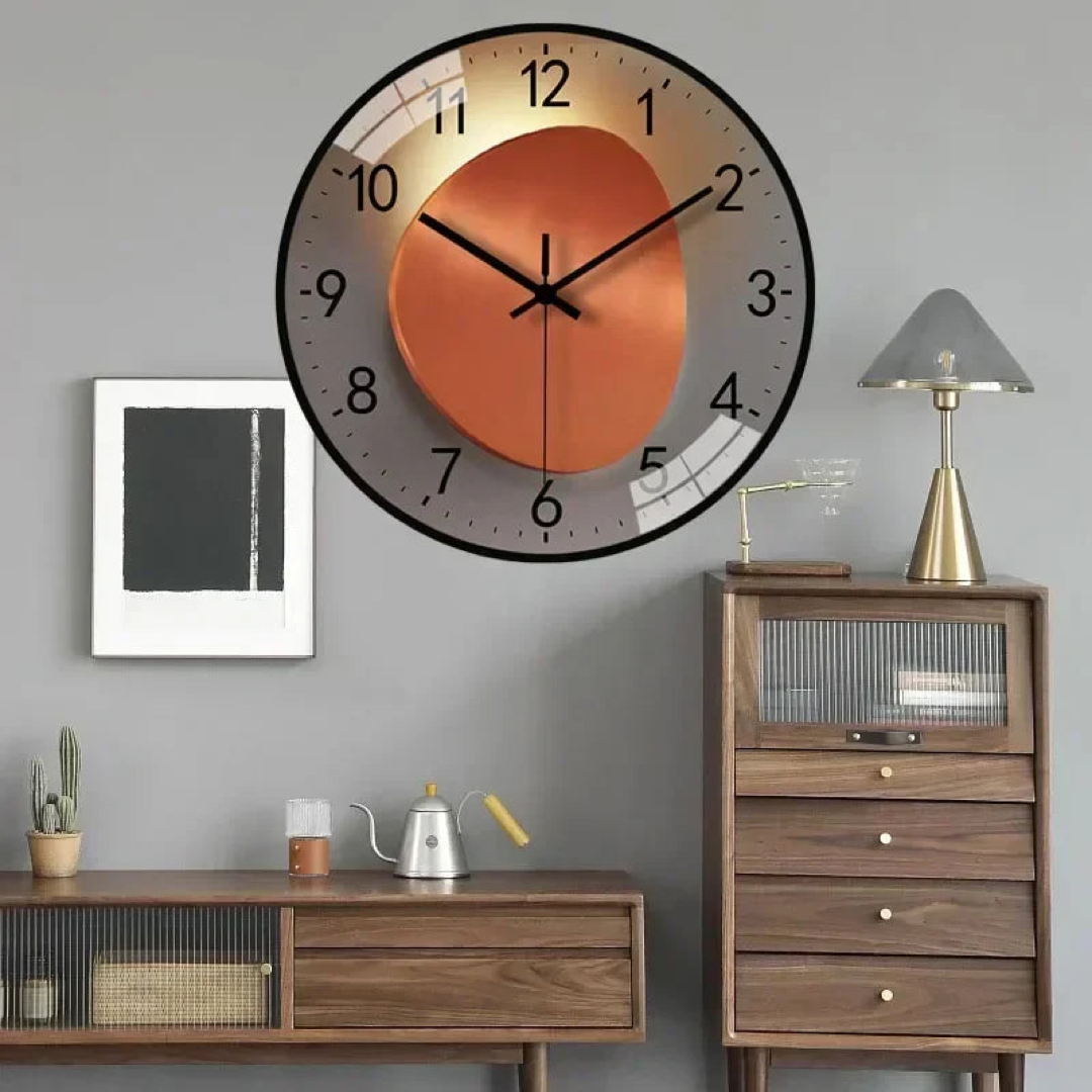 Quiet Wall Clock for Easy Time Checks