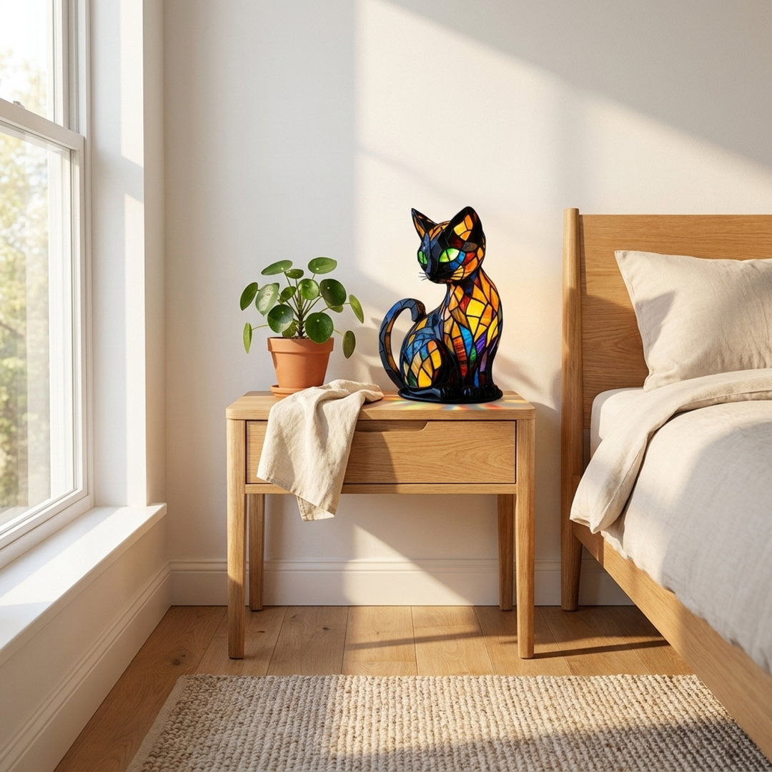 Cat LED Night Light for Gentle Bedtime Comfort