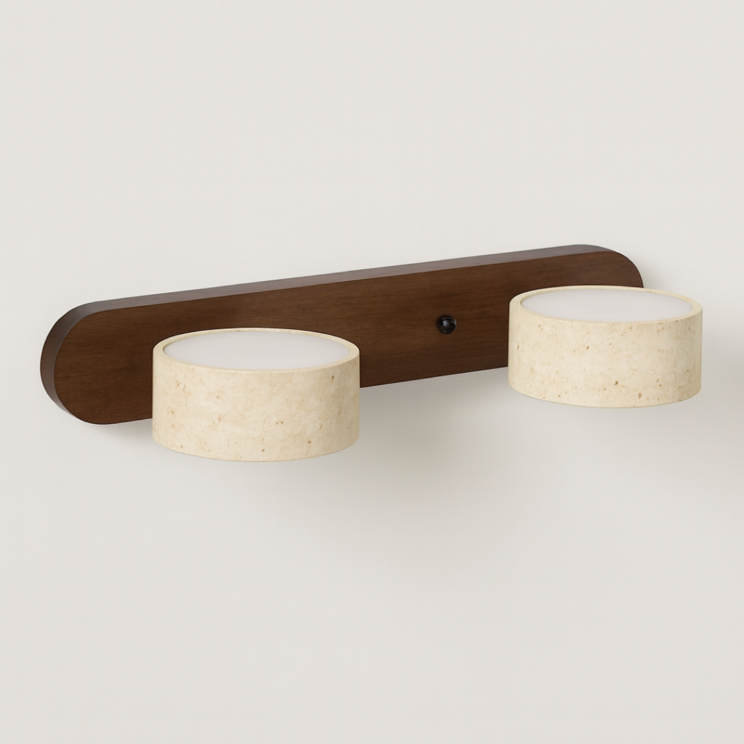 Travertine Wall Sconce for Warm Ambient Light