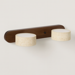 Travertine Wall Sconce for Warm Ambient Light