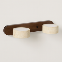Travertine Wall Sconce for Warm Ambient Light