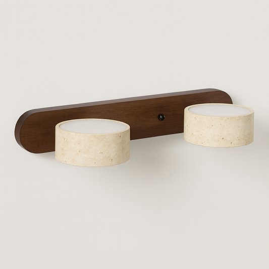 Travertine Wall Sconce for Warm Ambient Light