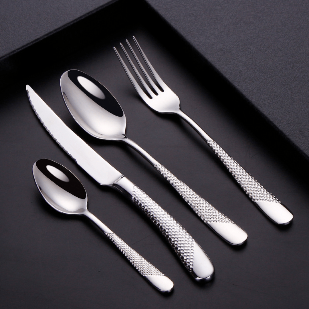 Textured Cutlery Set for Effortless Table Style