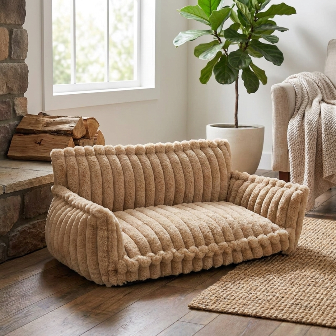 Cozy Dog Sofa Bed with Washable Cover