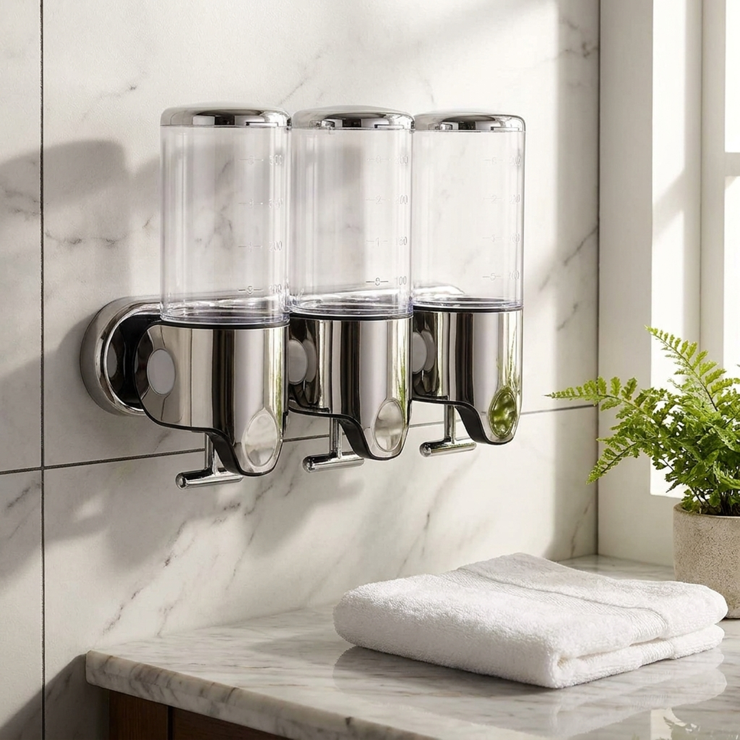 Wall-Mounted Soap Dispenser for Clutter-Free Sinks