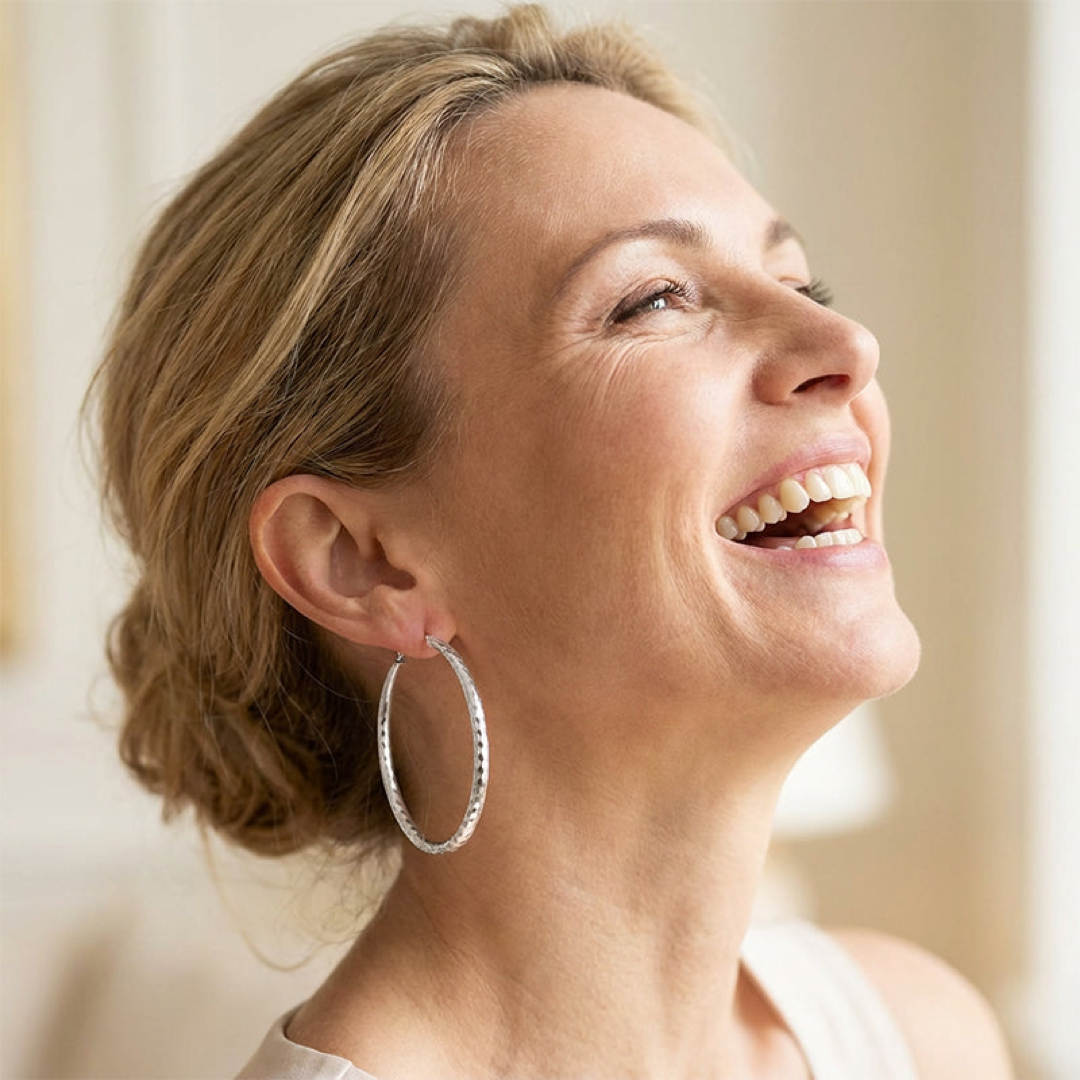 Diamond-Cut Hoop Earrings for Everyday Sparkle
