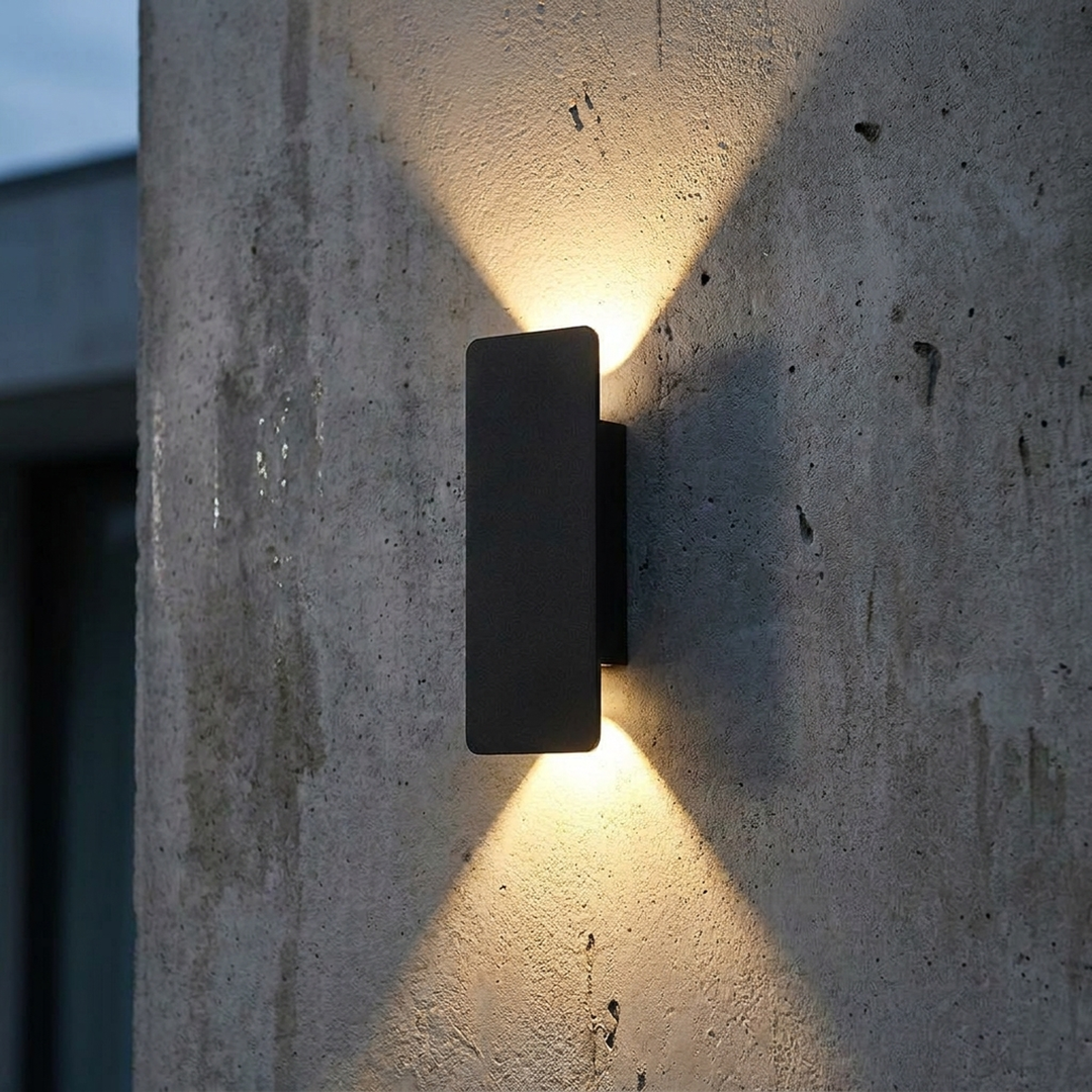 Sculptural LED Wall Light for Indoor-Outdoor Glow