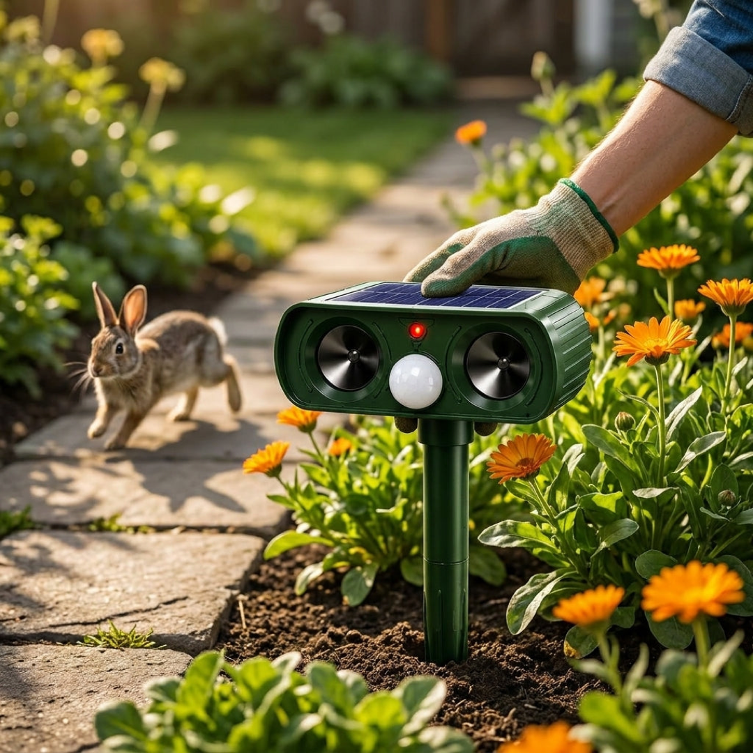 Solar Motion Pest Repeller for Peaceful Gardens