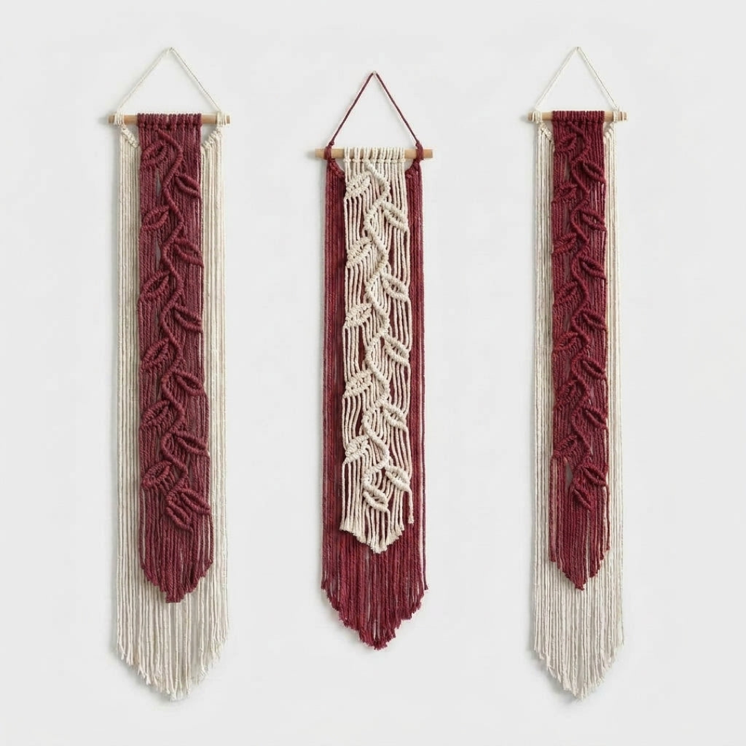 Leaf Macrame Wall Art for Natural Warmth