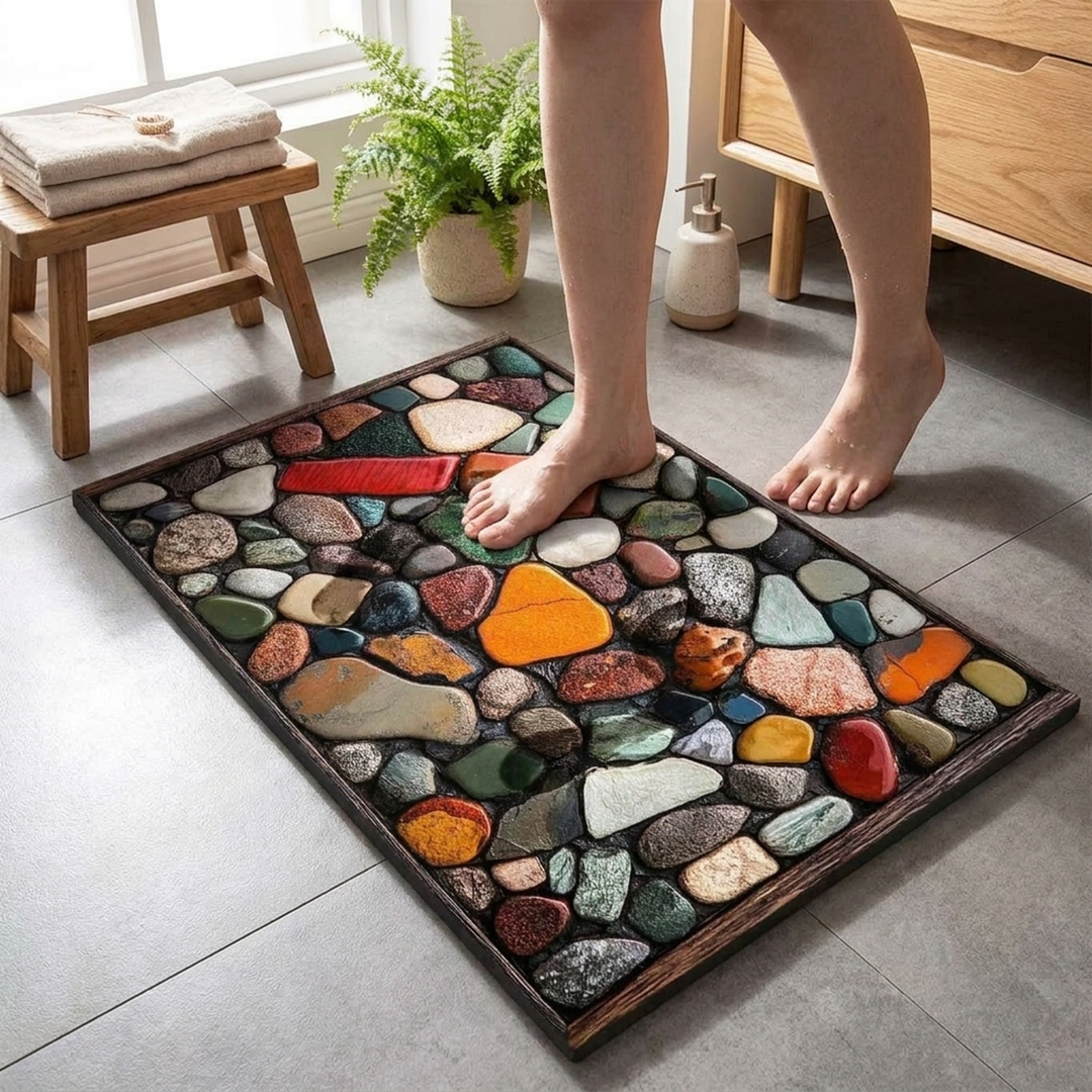 Mineral Bath Mat for Steady, Comfortable Steps