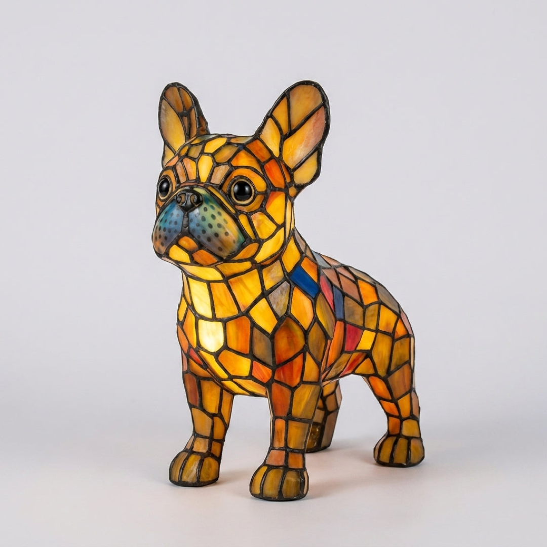Mosaic Animal Lamp for a Cozy Glow