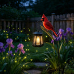 Cardinal Solar LED Light For Warm Garden Glow